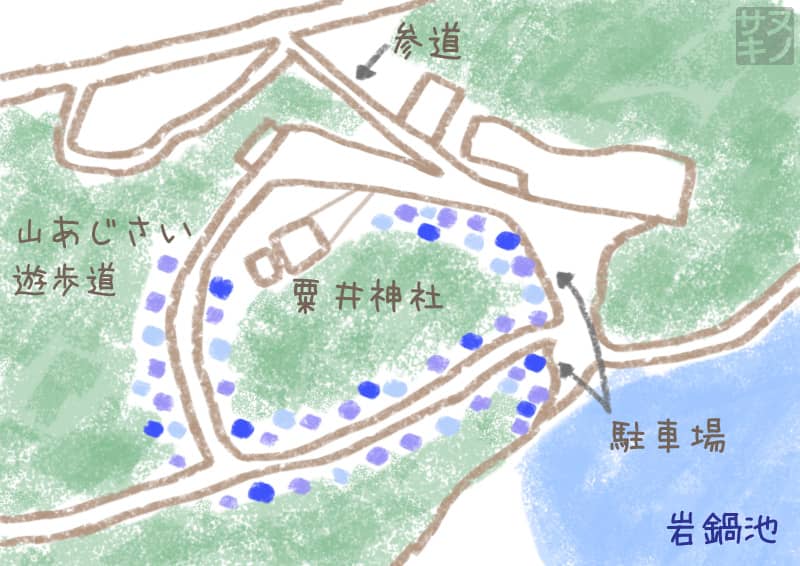 観音寺市 粟井神社の地図