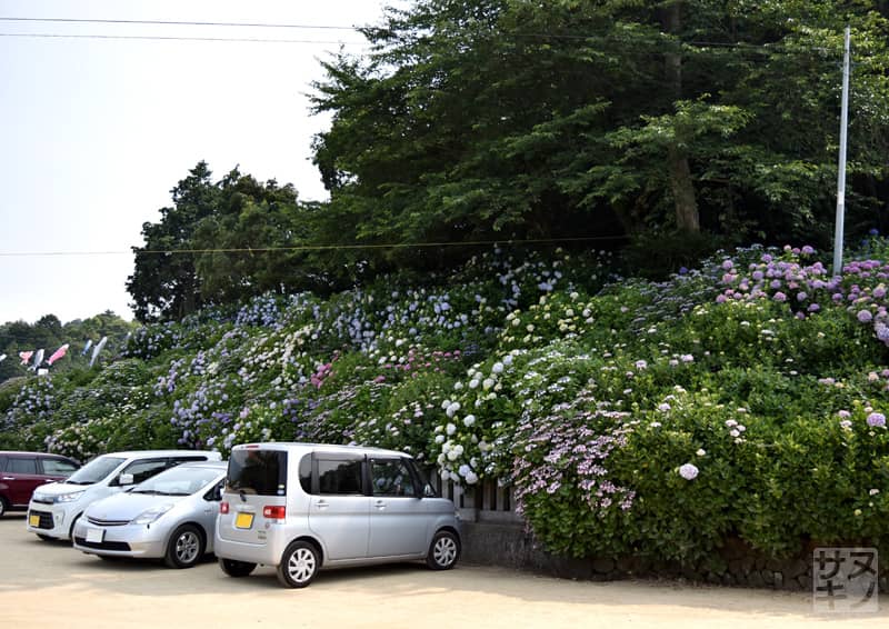 観音寺市 粟井神社の駐車場