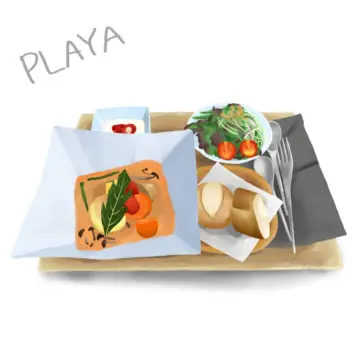 イラスト PLAYAのランチ