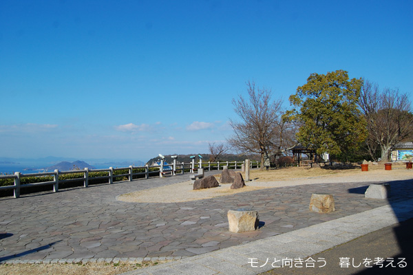 桃太郎茶屋前の景色